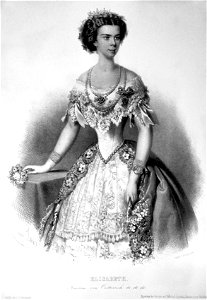 Elisabeth von Österreich-Ungarn Litho 01