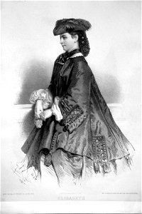 Elisabeth von Österreich-Ungarn Kaiser Litho 01