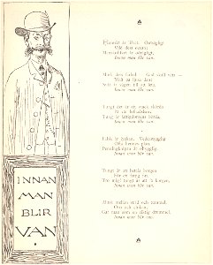 Elias Sehlstedt Innan man blir van Ill av Carl Larsson