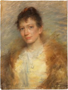 Elisabeth Warling - Portrait of a Woman. Possibly Eva Bonnier - NMB 2729 - Nationalmuseum