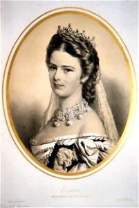 Elisabeth, Kaiserin von Österreich Litho