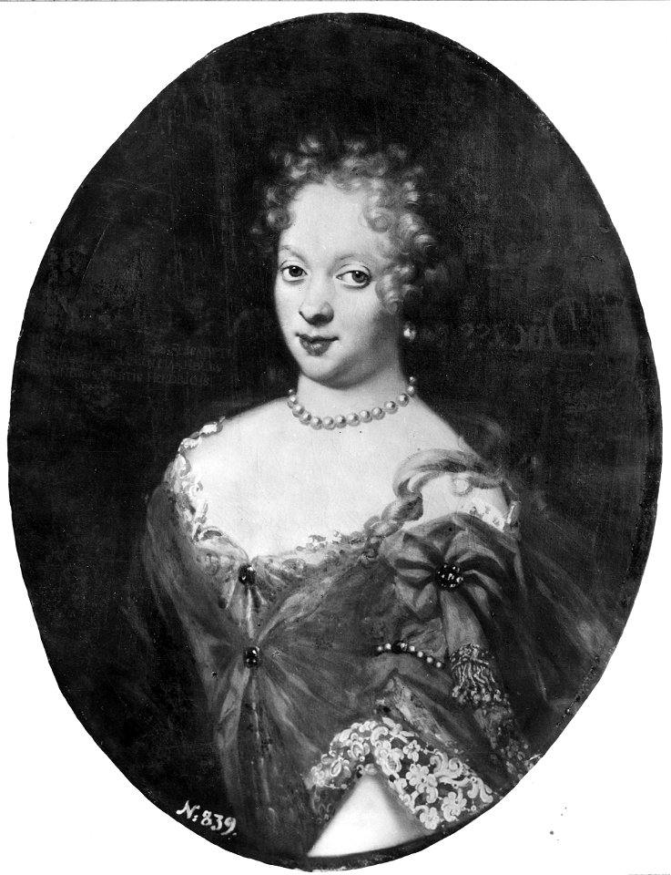 Elisabeth, 1668-1738, prinsessa av Mecklenburg-Güstrow (David von Krafft) - Nationalmuseum - 15549