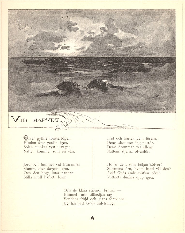 Elias Sehlstedt Vid havet Ill av Carl Larsson