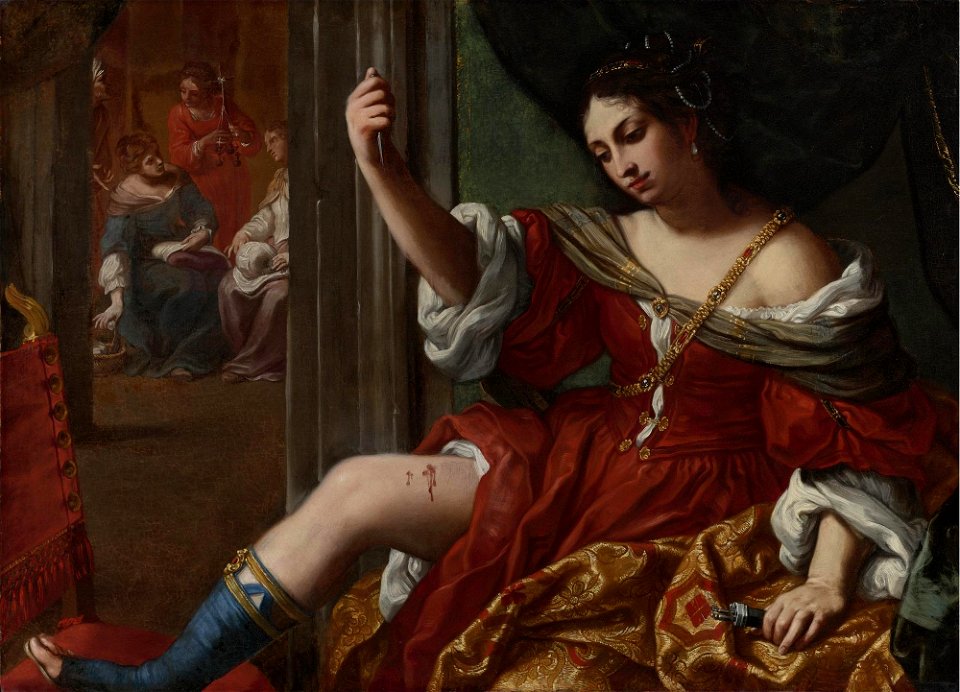 Elisabetta Sirani - Portia wounding her thigh