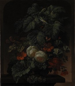 Elias van den Broeck - A Bowl of Flowers - KMSst241 - Statens Museum for Kunst. Free illustration for personal and commercial use.