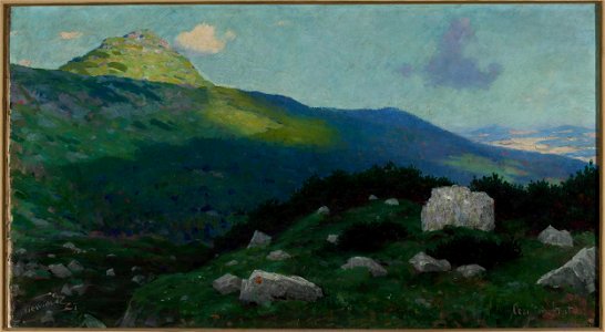 Eligiusz Niewiadomski - Submontane landscape – Kopa Magury in Zakopane - MP 811 - National Museum in Warsaw
