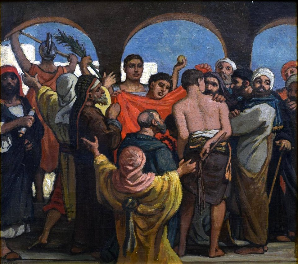 Elihu Vedder - Color Sketch for Crown of Thorns - 1955.29.1 - Reading Public Museum