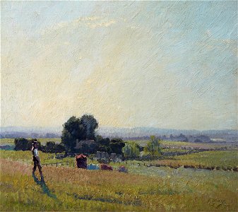 Elioth Gruner - Morning light - Google Art Project. Free illustration for personal and commercial use.