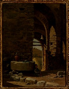 Elihu Vedder - Italian Scene, Pompeo, Monte Colognola Landscape - 55.151 - Rhode Island School of Design Museum