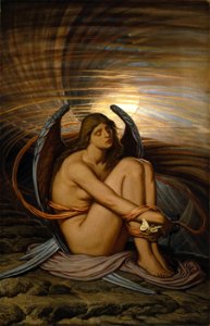 Elihu Vedder - Soul in Bondage - Google Art Project. Free illustration for personal and commercial use.