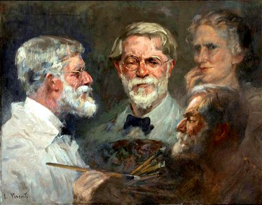 Eliseu Visconti - Auto-retrato em três posições