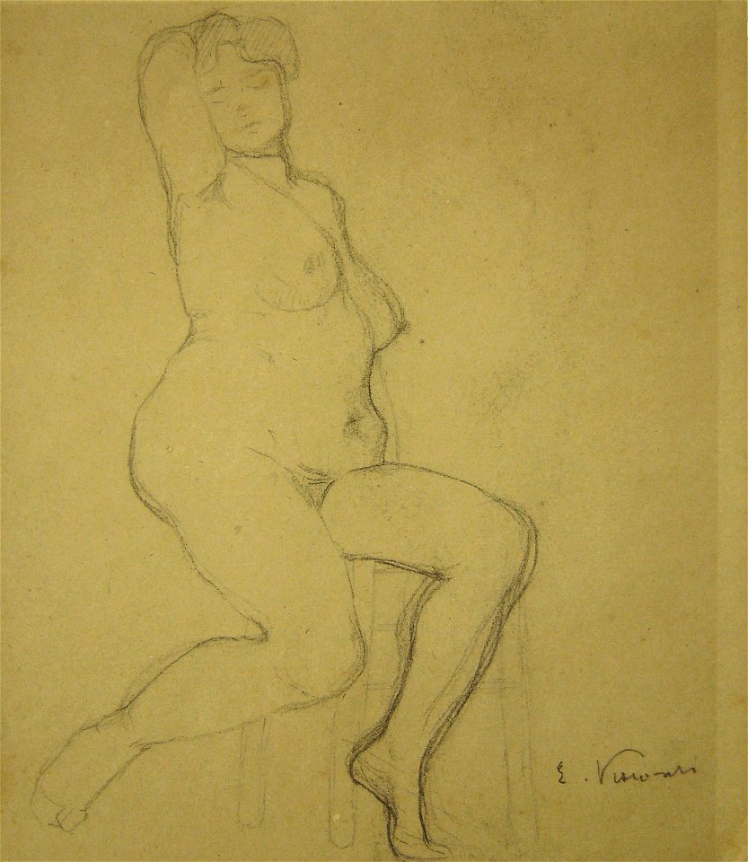 Eliseu Visconti - Nu feminino c. 1900 (MON - Curitiba)