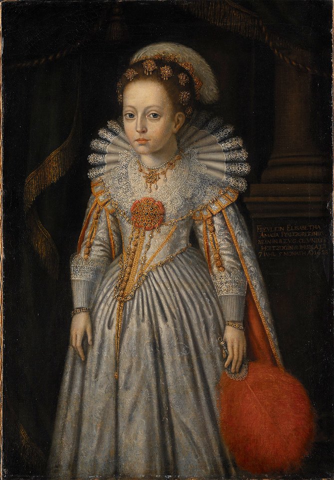 Elisabet Amalia (1621-1628), prinsessa av Pfalz-Zweibrücken - Nationalmuseum - 177947