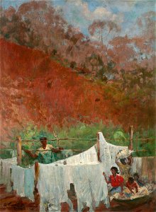 Eliseu Visconti - Roupa estendida - 1943