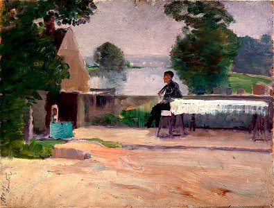 Eliphalet Fraser Andrews - Margin of a Moat - 1916.6.42 - Smithsonian American Art Museum