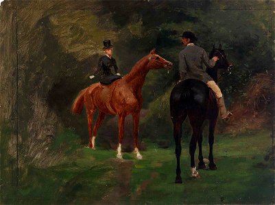 Eliphalet Frazer Andrew - Figures on Horseback 1916.6.38 1a