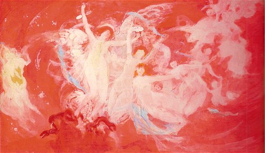 EliseuVisconti-A701-Ninfas – Estudo para decoração