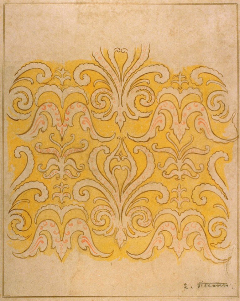EliseuVisconti-A825-Motivo ornamental – Estudo para friso