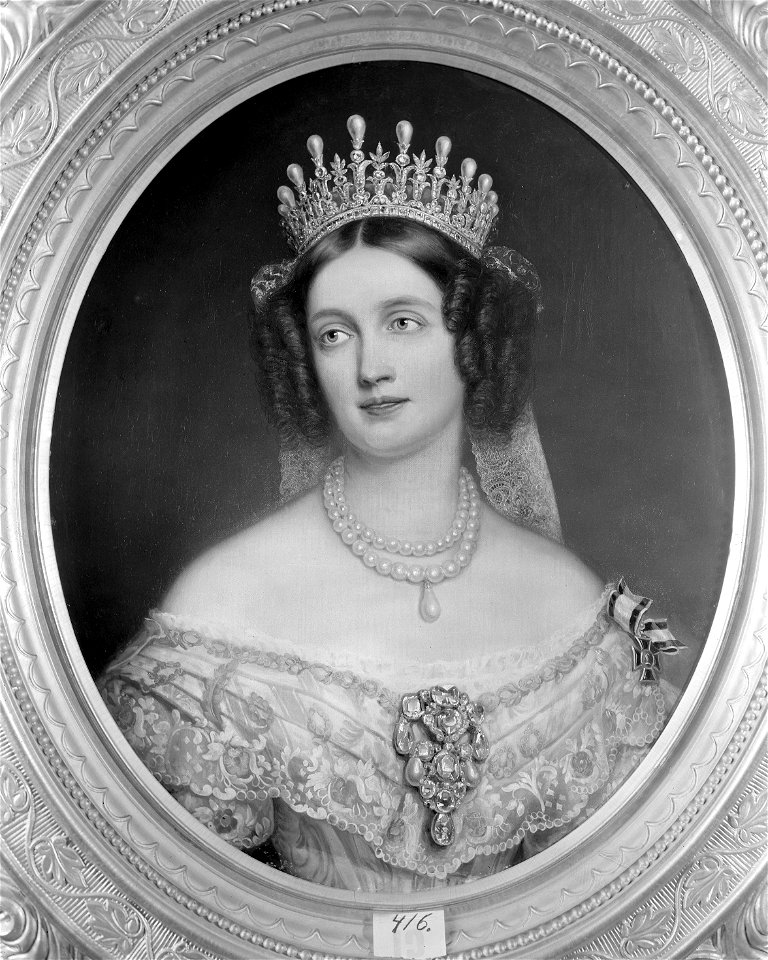 Elisabet (1801-1873), drottning av Preussen, född prinsessa av Bayern - Nationalmuseum - 177009