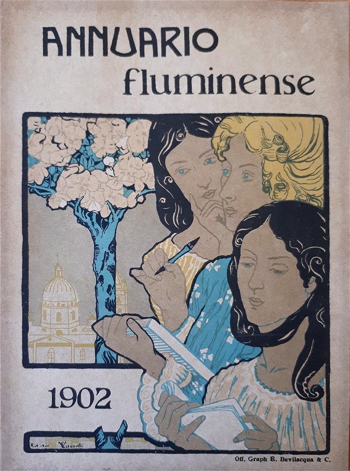 EliseuVisconti-A841-Três figuras femininas – Prova para a capa do Annuário Fluminense 1902 (5)