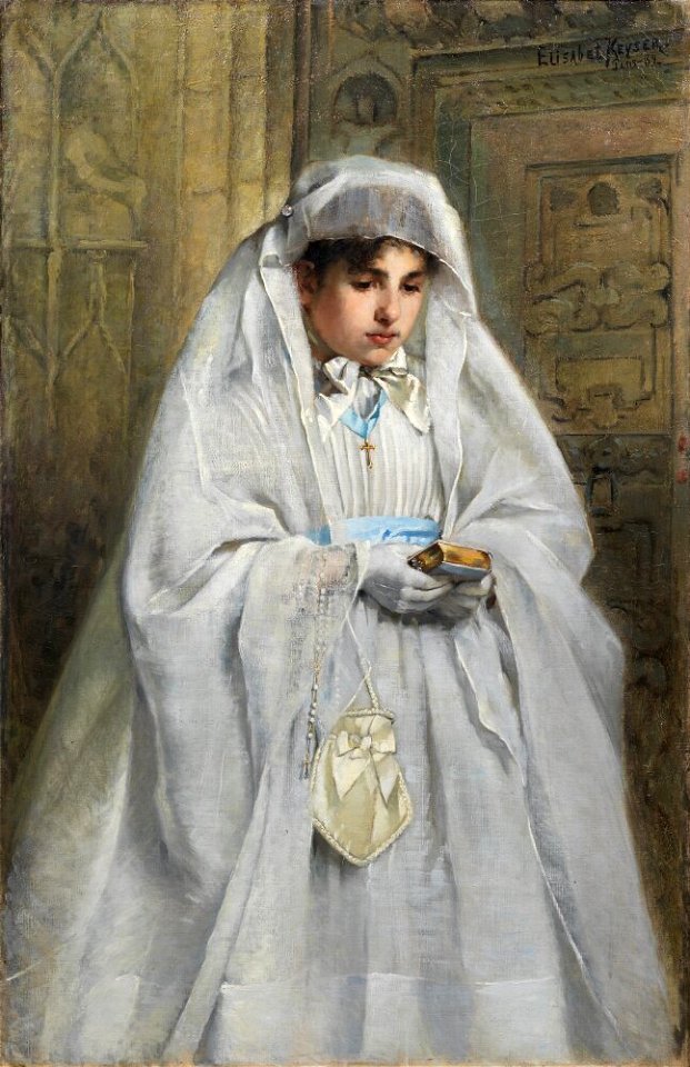 Elisabeth Keyser - A Confirmand in Normandy - NM 7478 - Nationalmuseum