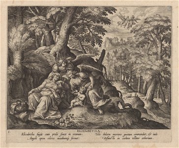 Elisabeth print by Maerten de Vos, S.I 802, Prints Department, Royal Library of Belgium