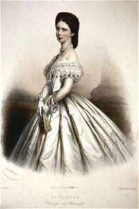 Elisabeth von Österreich-Ungarn Litho