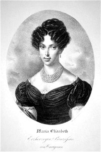 Elisabeth Maria von Savoyen-Carignan Litho