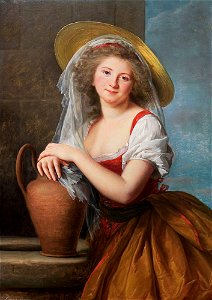 Elisabeth Vigee-Lebrun - Marguerite Baudard de Saint James, Marquise de Puysegur. Free illustration for personal and commercial use.