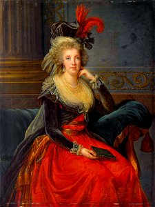 Elisabeth Vigée-Lebrun - Maria Karolina, Königin von Neapel-Sizilien, Erzherzogin von Österreich. Free illustration for personal and commercial use.