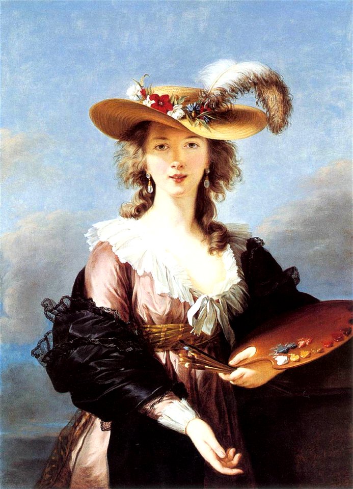 Elisabeth Vigée-Lebrun - Self-Portrait in a Straw Hat - WGA25085