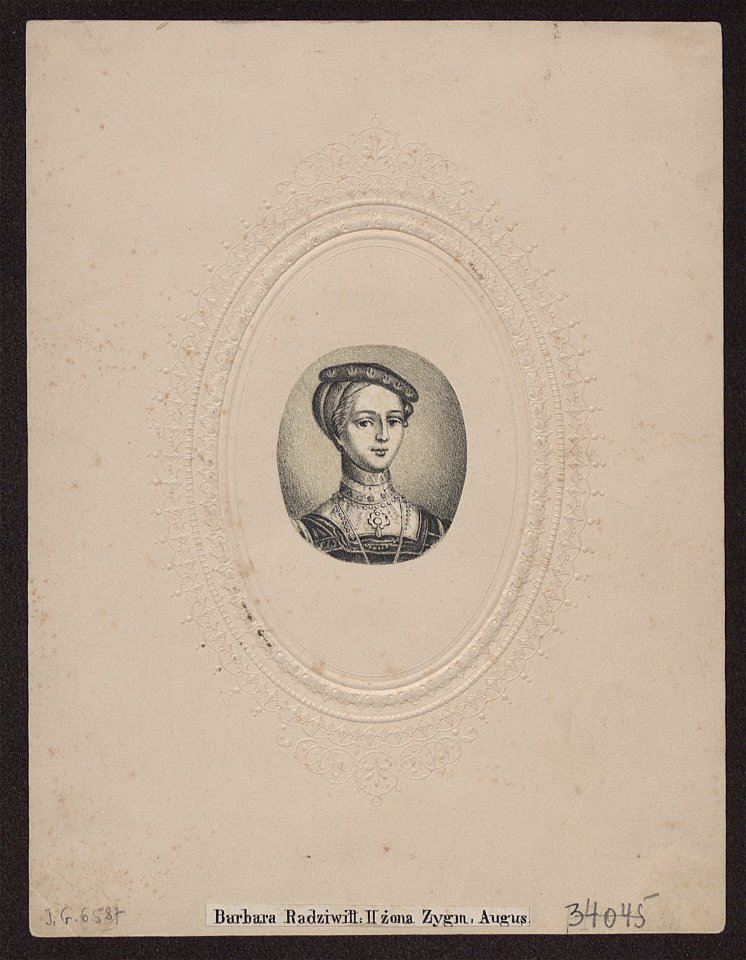 Elisabeth von Österreich-Barbara Radzivił. Альжбета Аўстрыйская-Барбара Радзівіл (T. Žychovič, 1852)