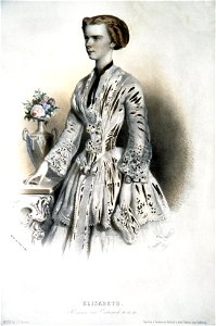 Elisabeth von Österreich-Ungarn Kaiser Litho 02