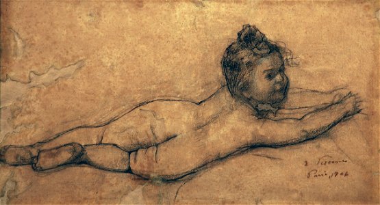 Eliseu Visconti - Anjo deitado
