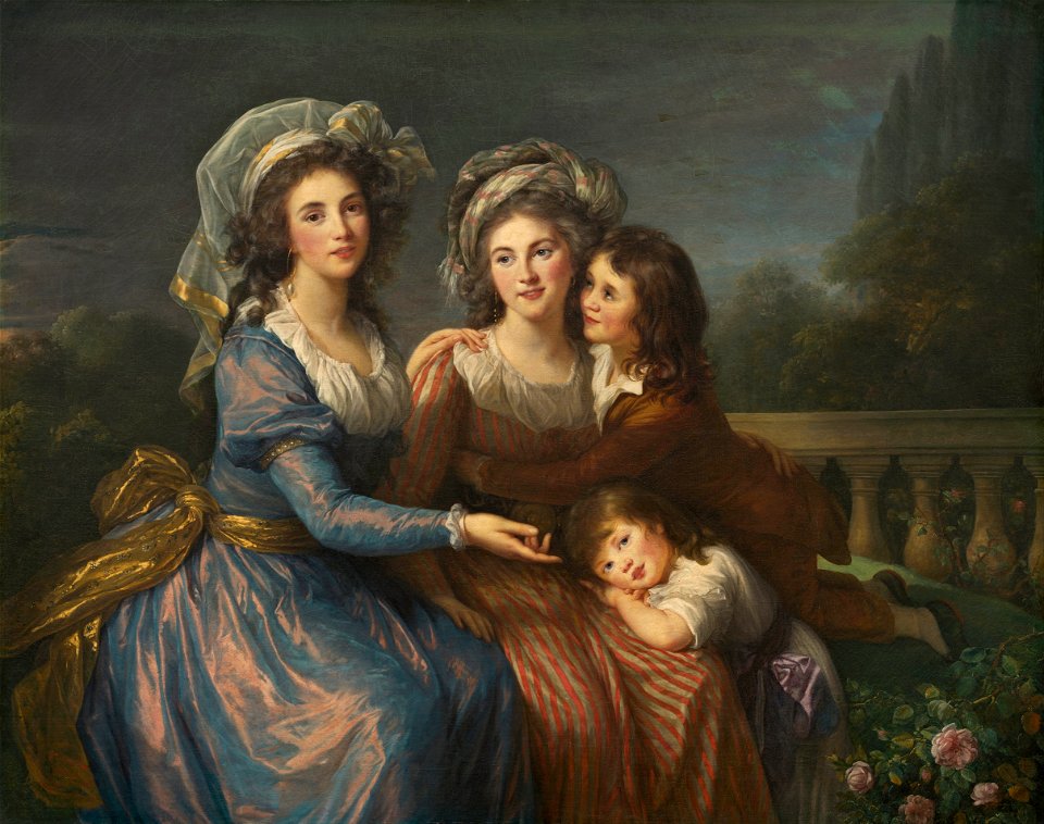 Elisabeth-Louise Vigée Le Brun - The Marquise de Pezay, and the Marquise de Rougé with Her Sons Alexis and Adrien - Google Art Project