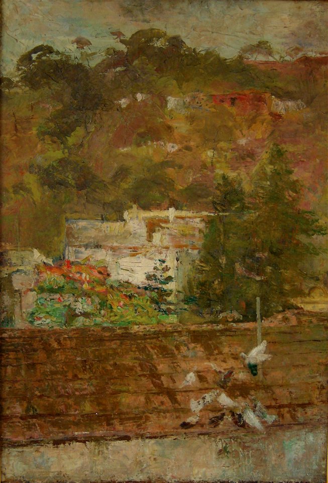 Eliseu Visconti - Revoada de pombos - 1926