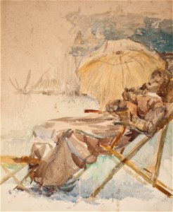 EliseuVisconti-A105-Mulher com sombrinha – Estudo para “Cura de Sol”