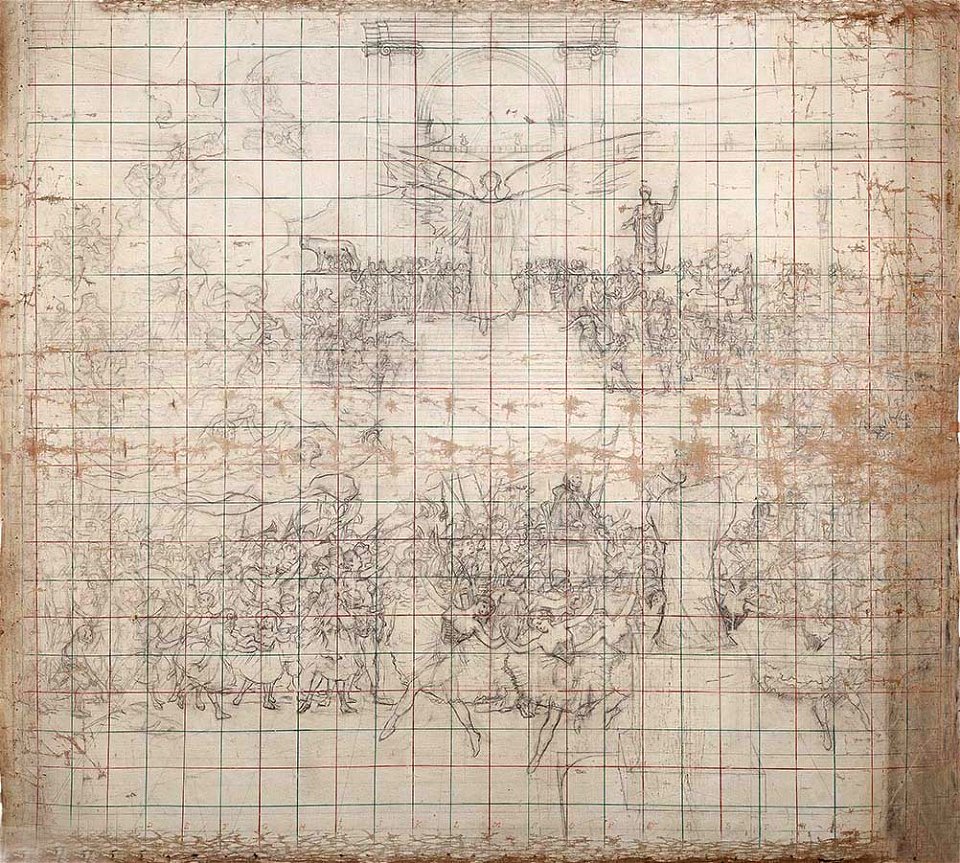 Eliseu Visconti - A influência das artes sobre a civilização (estudo para pano de boca do Teatro Municipal do Rio de Janeiro)
