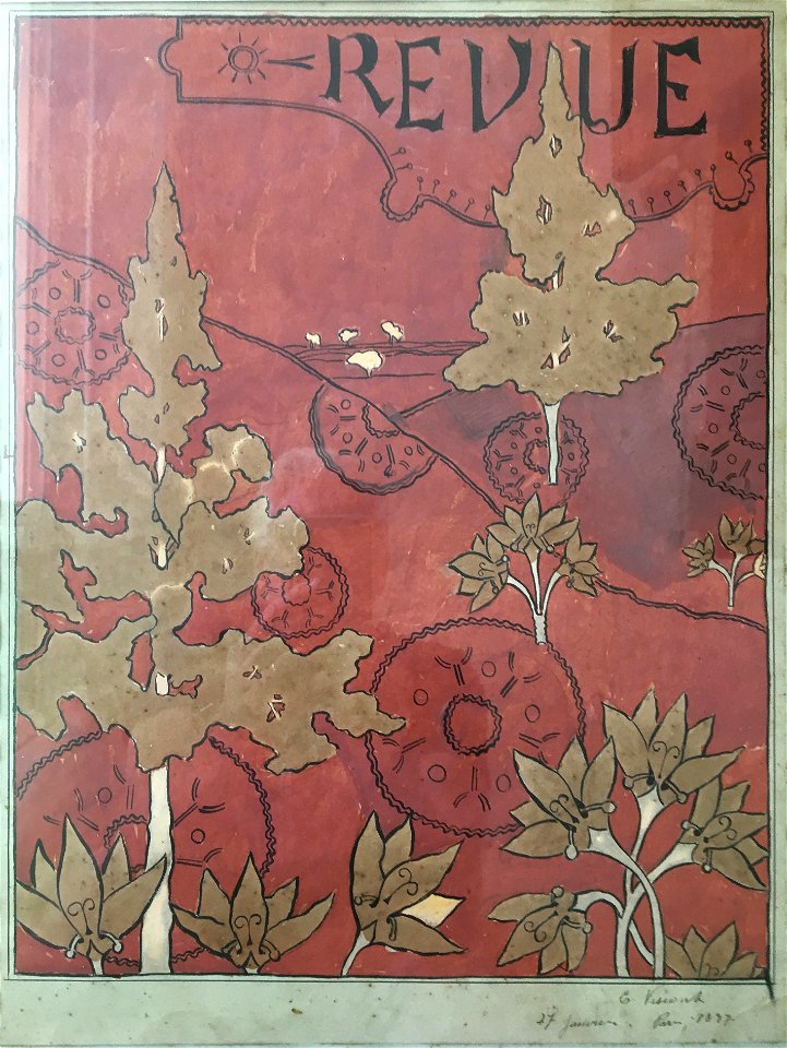 EliseuVisconti-A808-Folhagem – Estudo para a capa da Revue