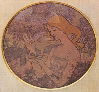 EliseuVisconti-A840-A Primavera – Estudo para prato em cerâmica