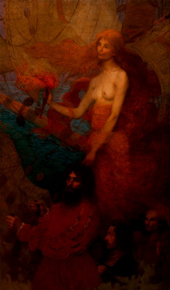 Eliseu Visconti - Providence Guides Cabral - Google Art Project