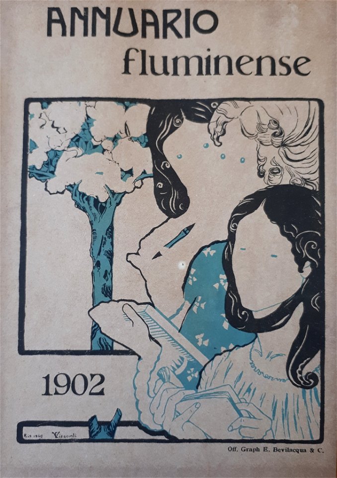 EliseuVisconti-A854-Três figuras femininas – Prova para a capa do Annuário Fluminense 1902 (4)
