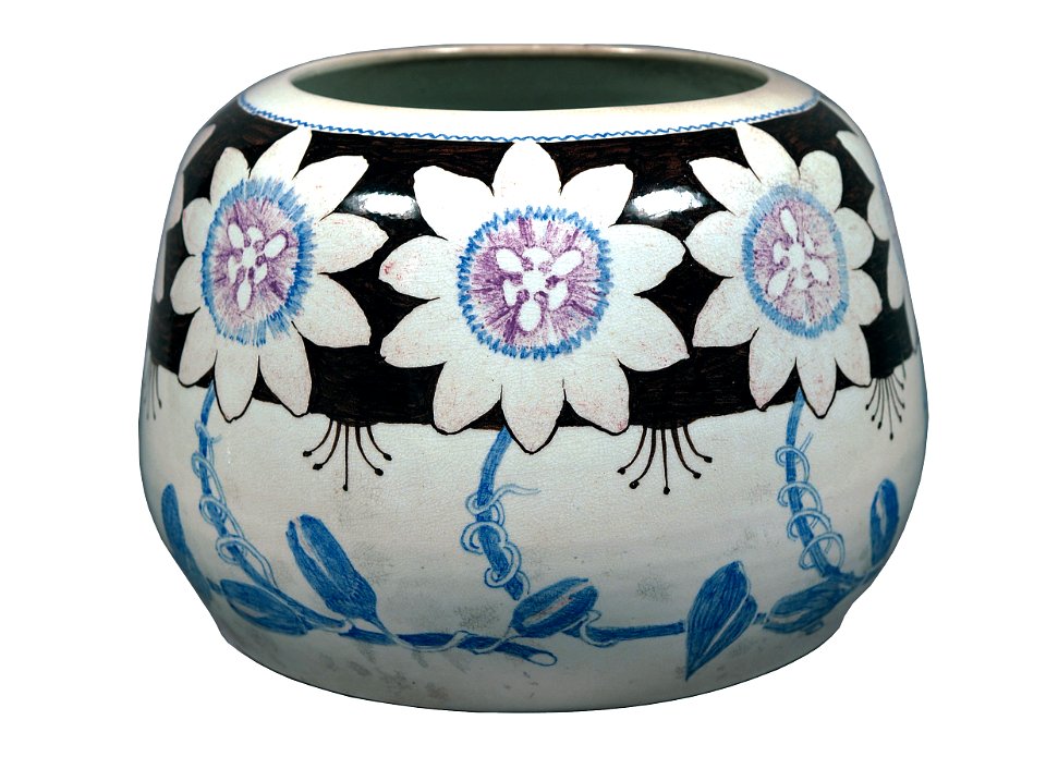 EliseuVisconti-C807-Vaso decorado com fores de maracujá