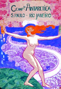 EliseuVisconti-A805-Cartaz da Companhia Antarctica – Projeto para o pano de boca do Cassino Antarctica (1)