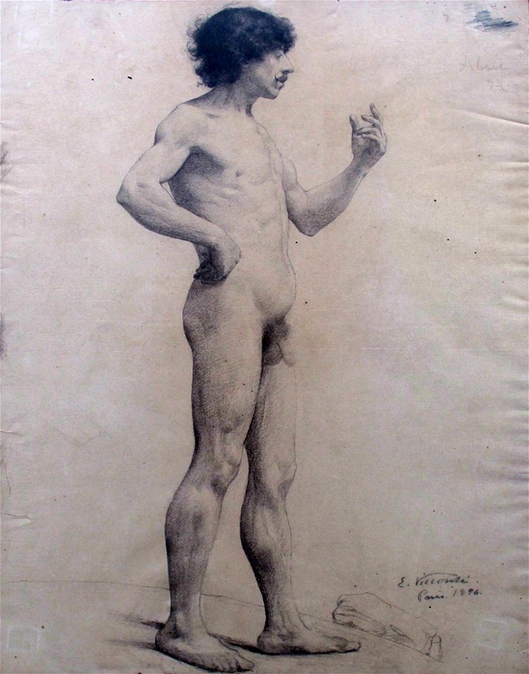 EliseuVisconti-D451-Nu masculino de pé (2)