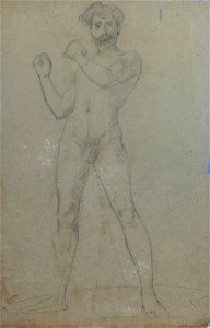 EliseuVisconti-D469-Nu masculino de punhos cerrados