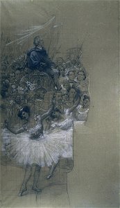 EliseuVisconti-D707-Bailarinas e Carlos Gomes – Cartão de transferência para o pano de boca do Theatro Municipal do Rio de Janeiro