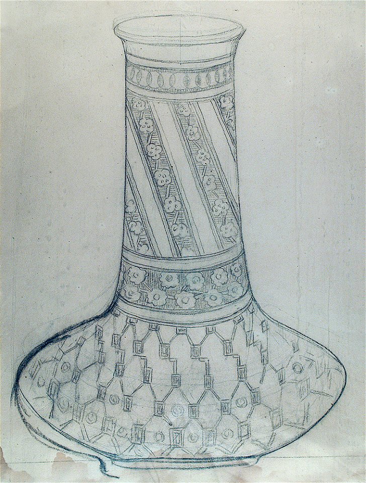 EliseuVisconti-D827-Vaso listrado – Estudo para vaso