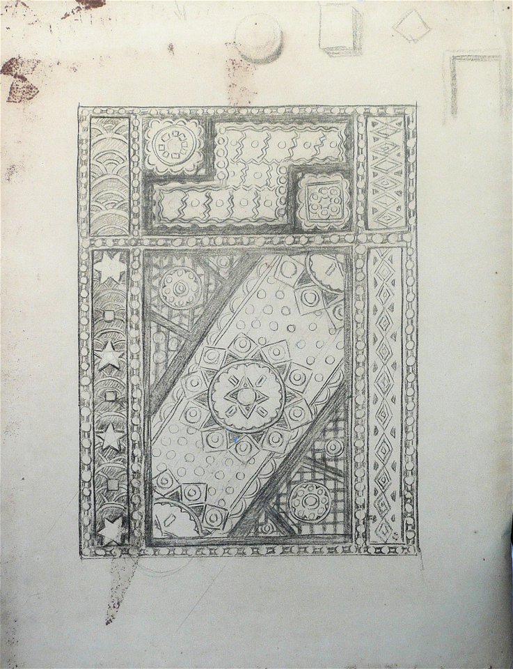 EliseuVisconti-D864V-Piso hidráulico – Estudo – verso da obra D864