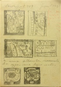 EliseuVisconti-D876-Estudo preliminar para o selo “A Eletricidade” (1)